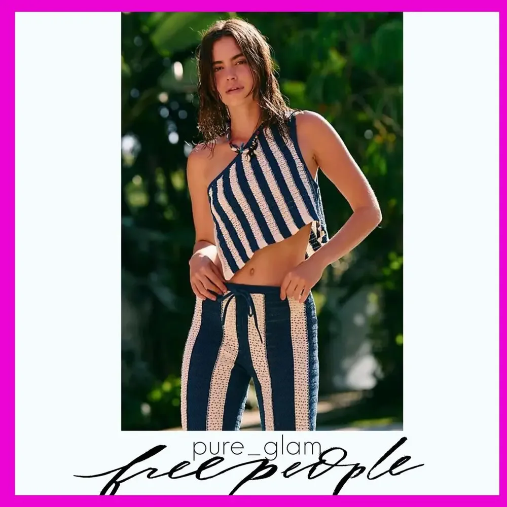 Free People crochet set Free-est pants set summer